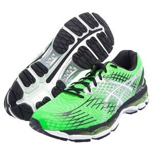 ASICS Gel Nimbus 17 T507N Running Shoes Sneakers Men’s Gren Black White 7.5 Mens